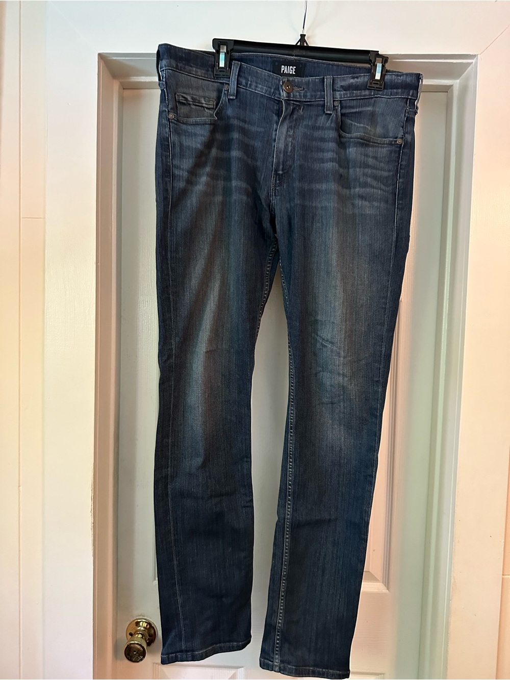 PAIGE Men's Indigo Straight Jeans